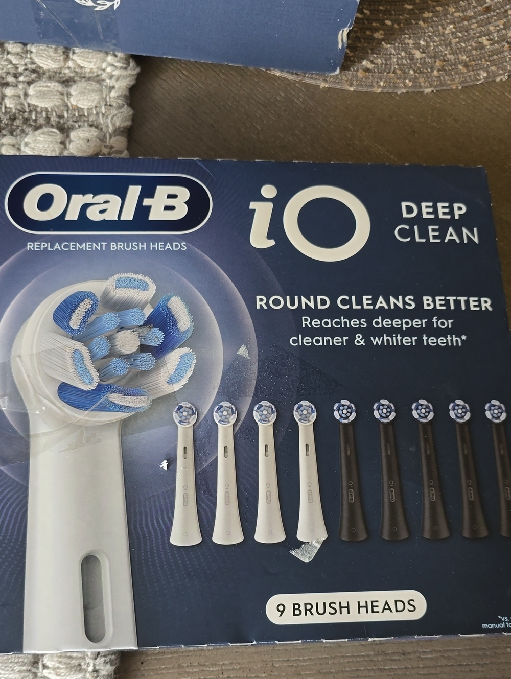 Oral‑B iO Deep Clean Replacement Brush Heads - Blue & White